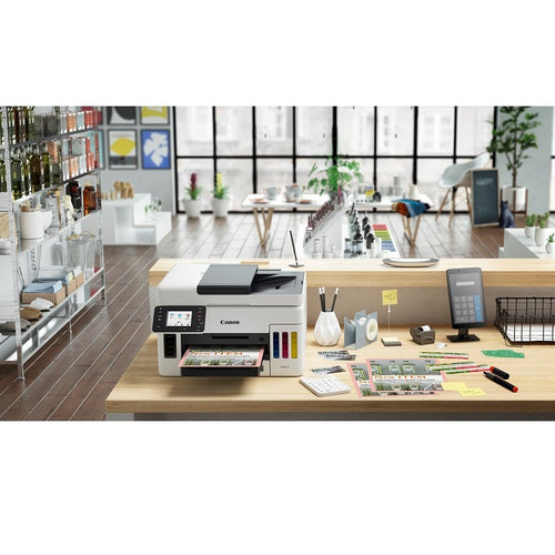 Multifuncional Canon MAXIFY GX6010, Inyección de tinta, Impresión a color, 600 x 1200 DPI, Copia a color, A4, Negro, Blanco Multifuncional Canon MAXIFY GX6010, Inyección de tinta, Impresión a color, 600 x 1200 DPI, Copia a color, A4, Negro, Blanco